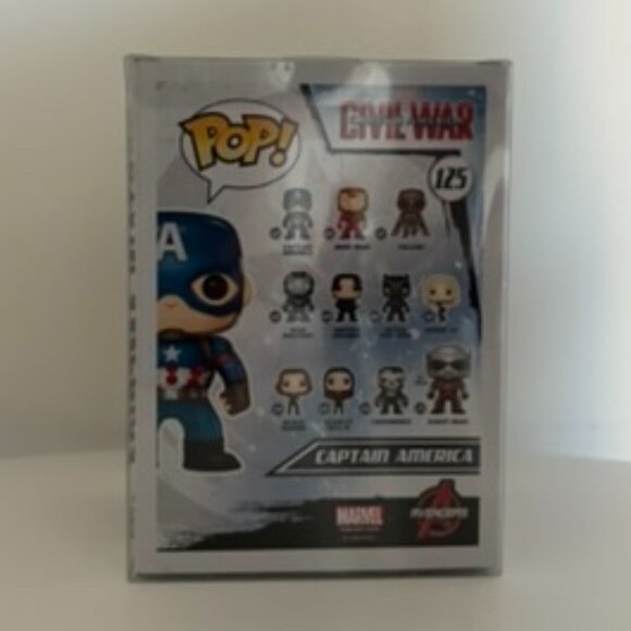 Pop! Funko Marvel Captain America #125 - Picture 3 of 4
